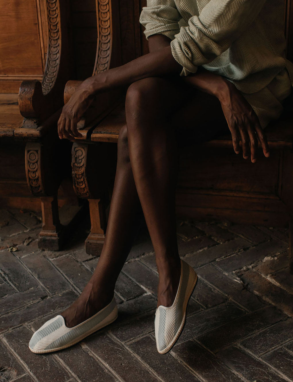 Womens | Drogheria Crivellini for Attersee - The Slip-Ons | Sky Stripe