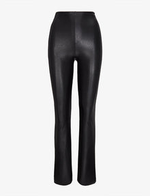 Faux Leather Flared Legging::Black::Main