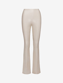 Faux Leather Flared Legging::Sand::Main