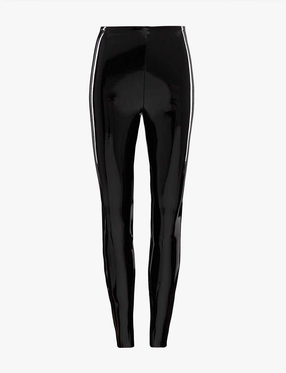 Faux Patent Leather Legging::Black::Main