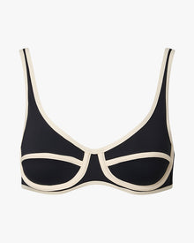 Scoop Underwire Top | Dark Navy x Off White