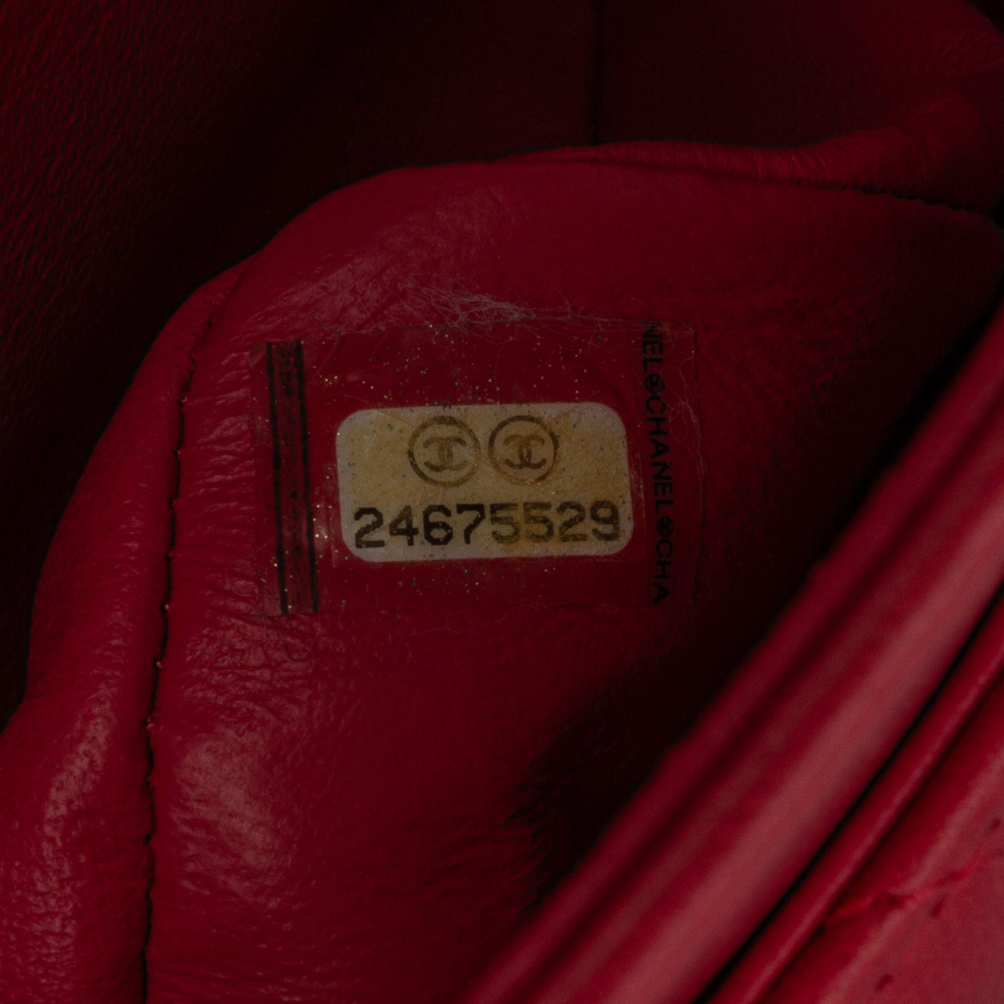 Chanel | Pre-Owned Medium Classic Chevron Lambskin Double Flap - III | Pink/Blush