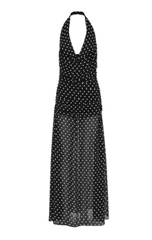 Clara Maxi Dress | Black Polkadot