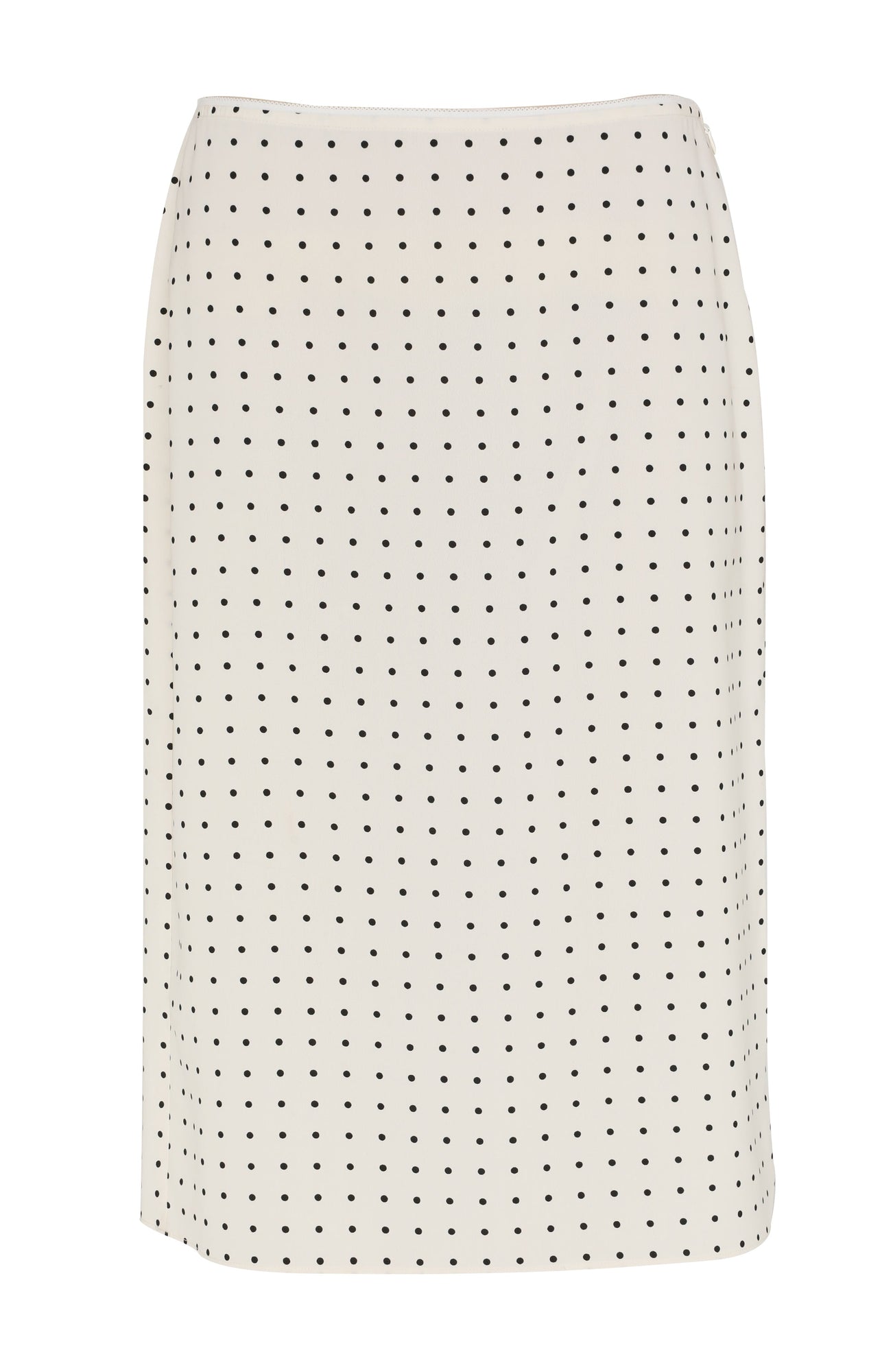Lottie Midi Skirt | White Polkadot