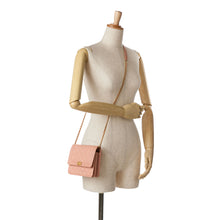 Chanel | Pre-Owned Quilted Caviar Square Boy Wallet On Chain | Pink