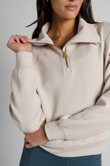 Rhone | Dreamglow 1/2 Zip | Sand