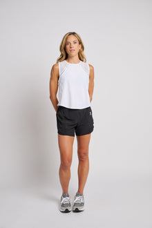 Lululemon | Sculpt Cropped Tank Lace Trim | White