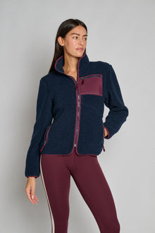 Splits59 | Harris Sherpa Jacket | Indigo Blue