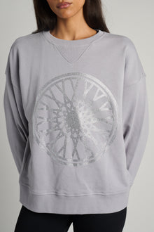 Terez | Classic Cotton Gemstone Logo | Cloud Grey