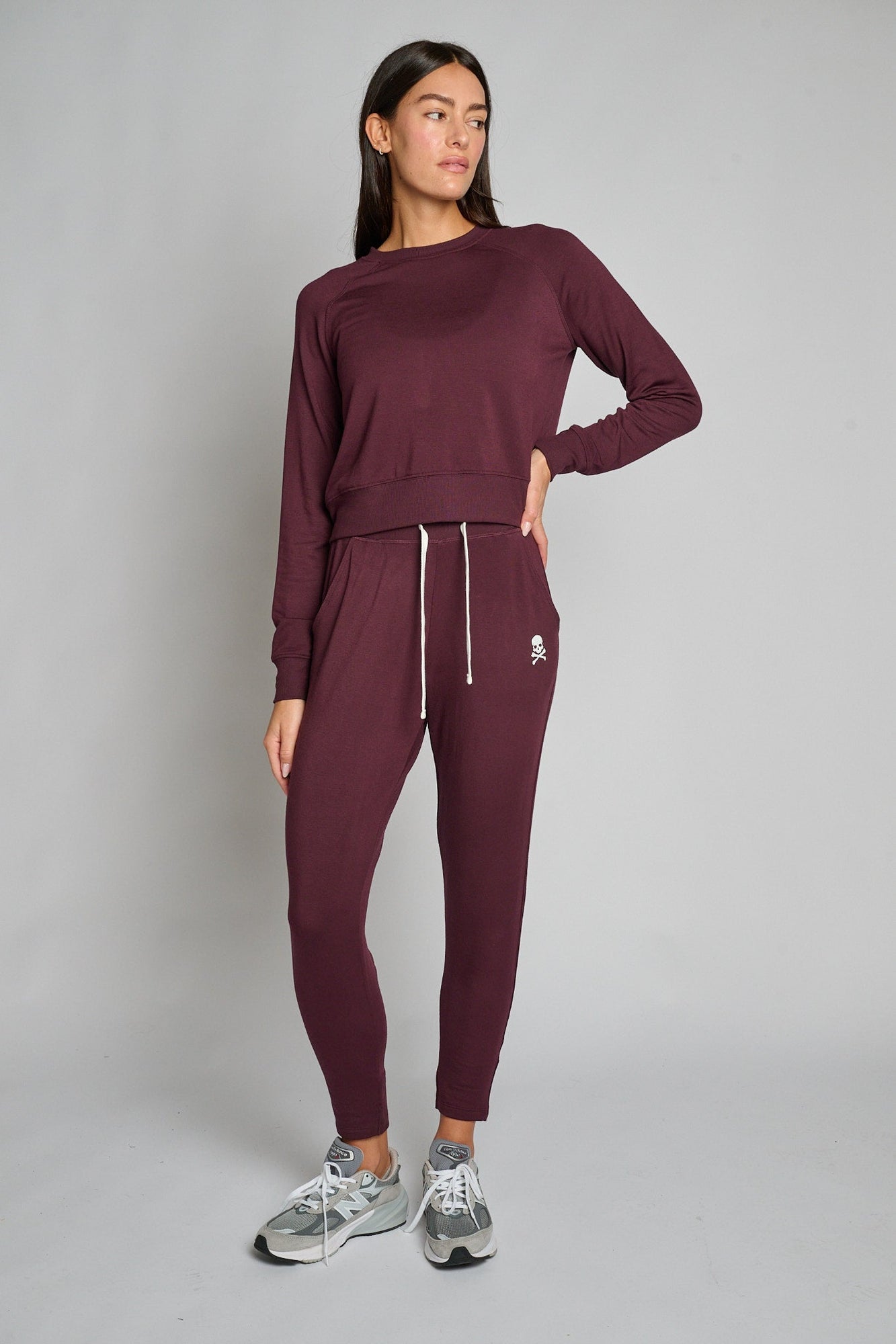 Splits59 | Reena Fleece 7/8 Sweatpant | Cherry