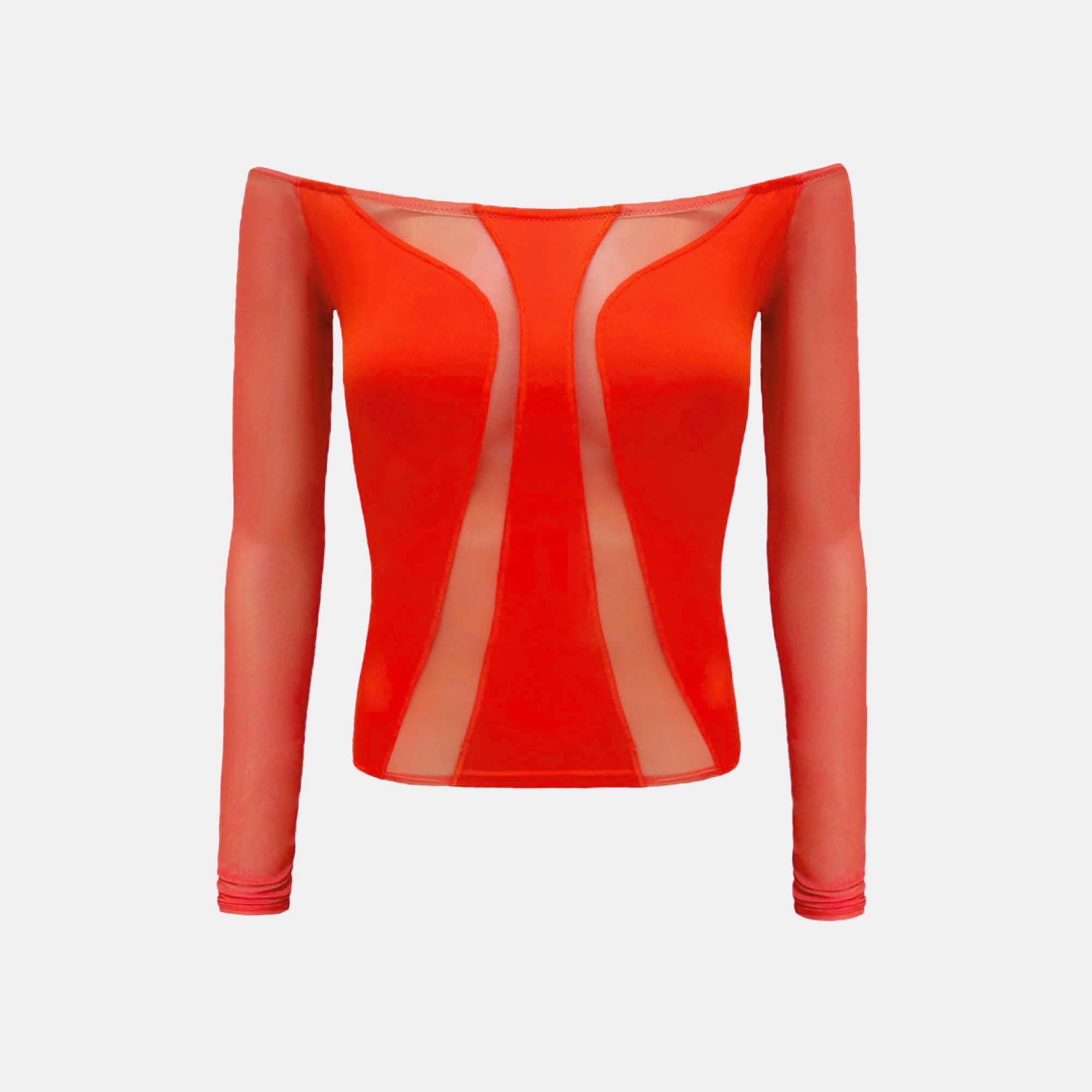 OW Collection Swirl Blouse | OW Red