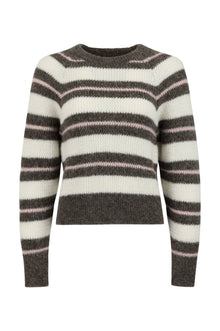 AMO Denim | Sydney Sweater in Cocoa/Bone Multi