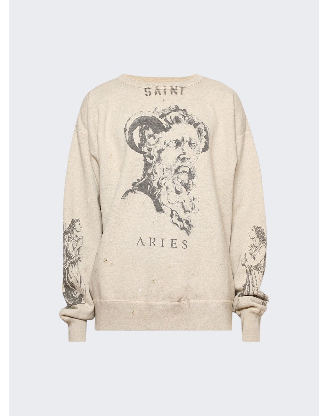 Saint Mxxxxxx | Men | Aries Crewneck Sweatshirt | Grey