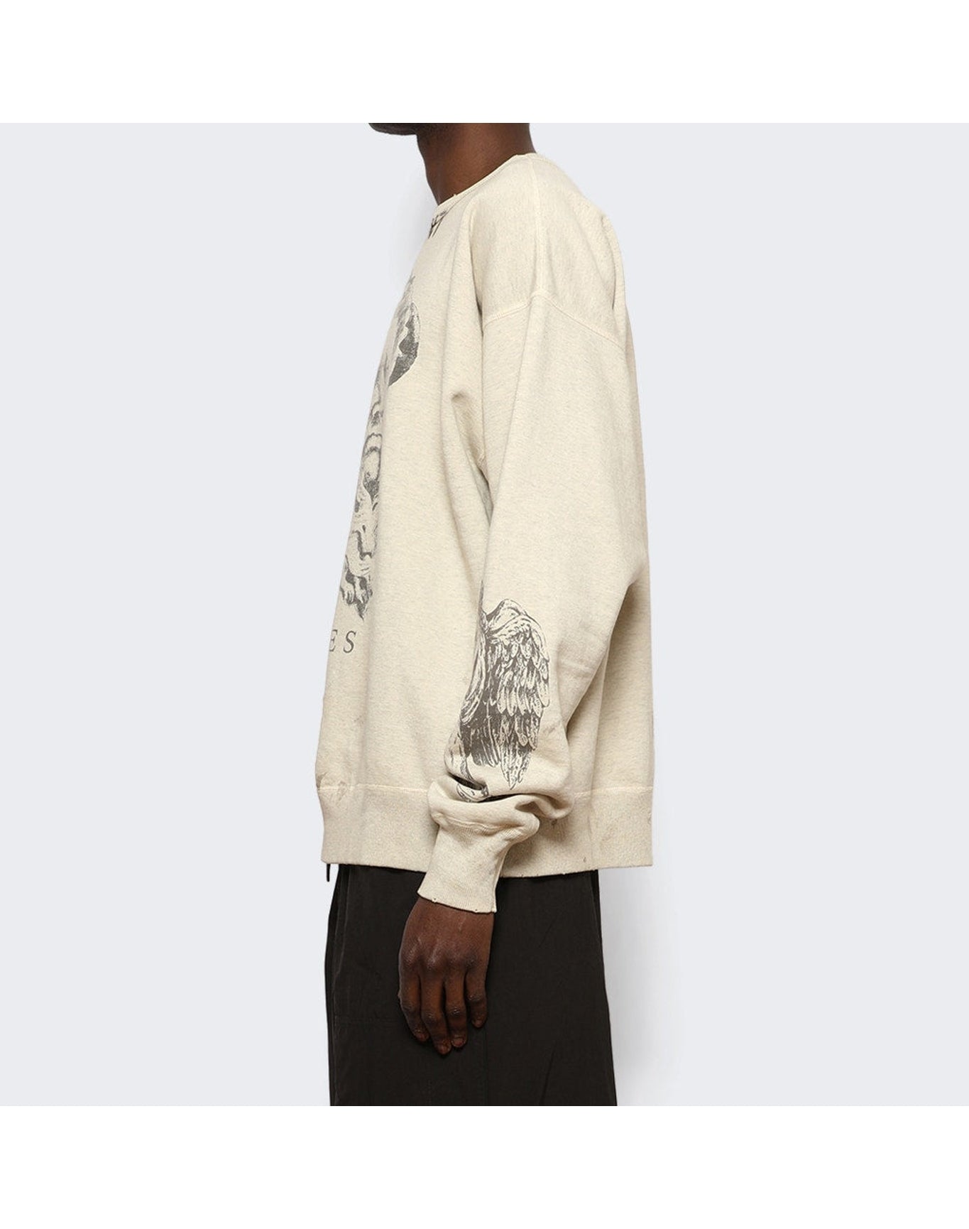 Saint Mxxxxxx | Men | Aries Crewneck Sweatshirt | Grey