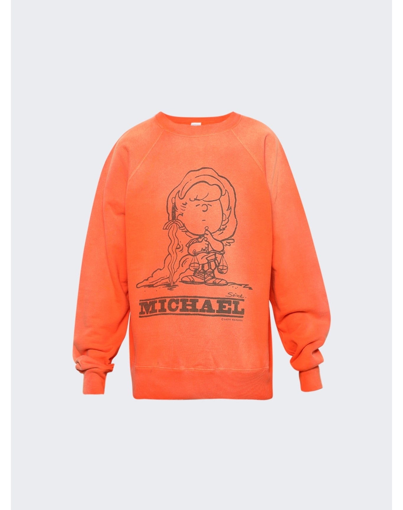 Saint Mxxxxxx | Men | Crewneck Sweatshirt | Orange