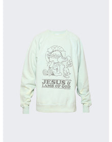 Saint Mxxxxxx | Men | Jesus Sweatshirt | Blue