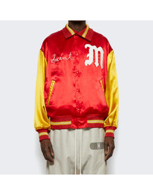 Saint Mxxxxxx | Men | Saint Varsity Jacket | Red