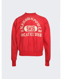 Saint Mxxxxxx | Men | Unknown Power Crewneck Sweatshirt | Red