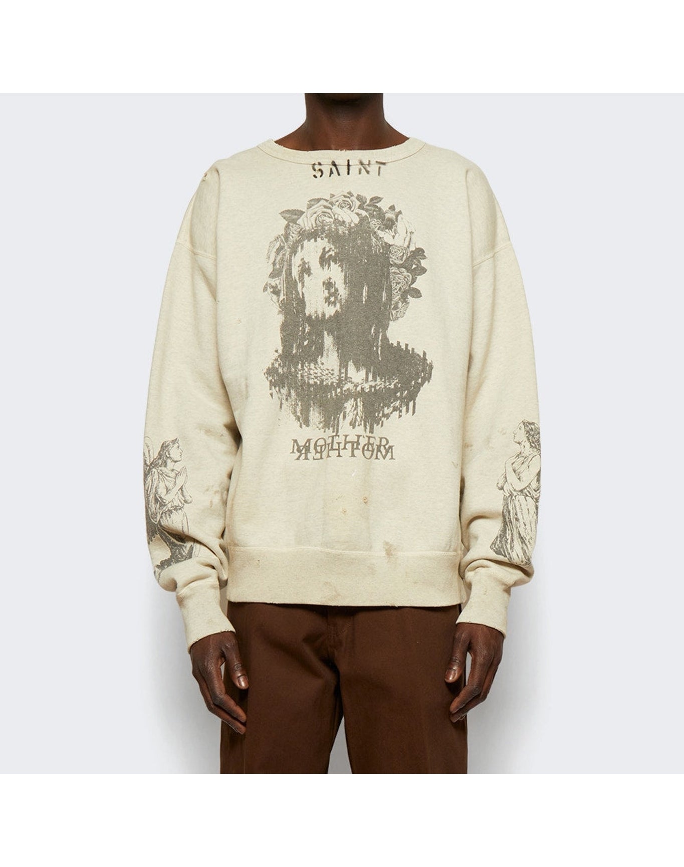 Saint Mxxxxxx x Denim Tears | Men | Crewneck Mother Sweater | Grey
