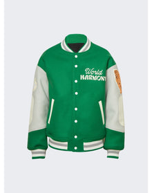 Saint Mxxxxxx x Shermer Academy | Men | Pigen Varsity Jacket | Green