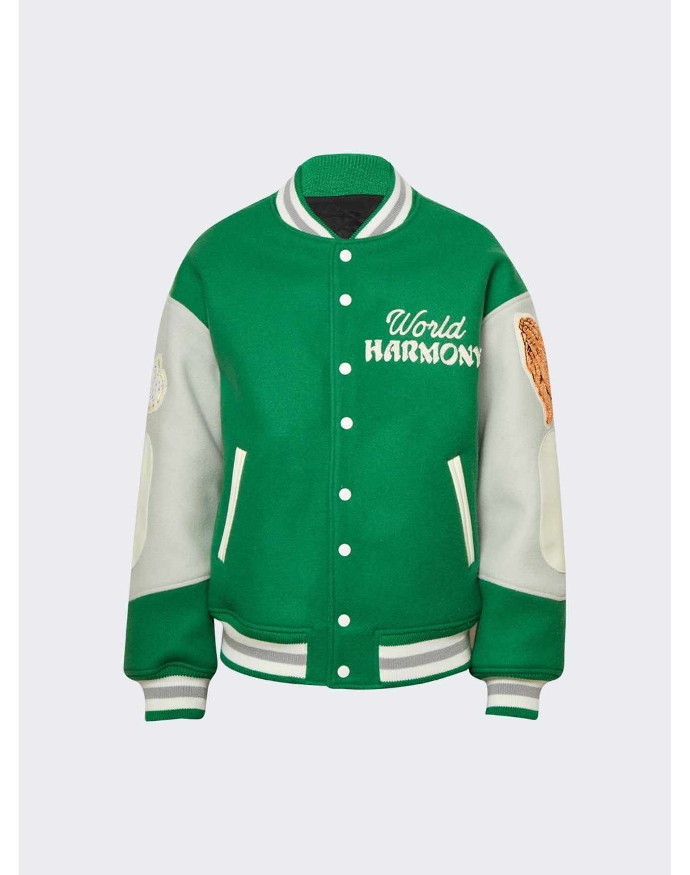 Saint Mxxxxxx x Shermer Academy | Men | Pigen Varsity Jacket | Green