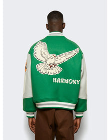 Saint Mxxxxxx x Shermer Academy | Men | Pigen Varsity Jacket | Green