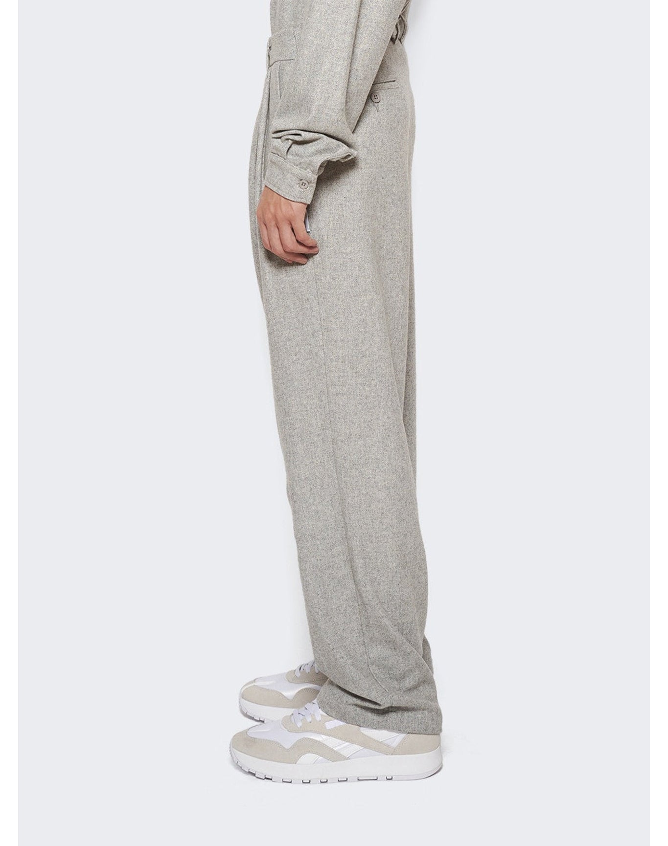 Saintwoods | Men | Patch Wool Trouser | Grey
