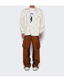 Saintwoods | Men | Unlined Flanel Shirt | Bone