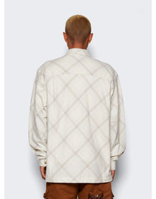 Saintwoods | Men | Unlined Flanel Shirt | Bone