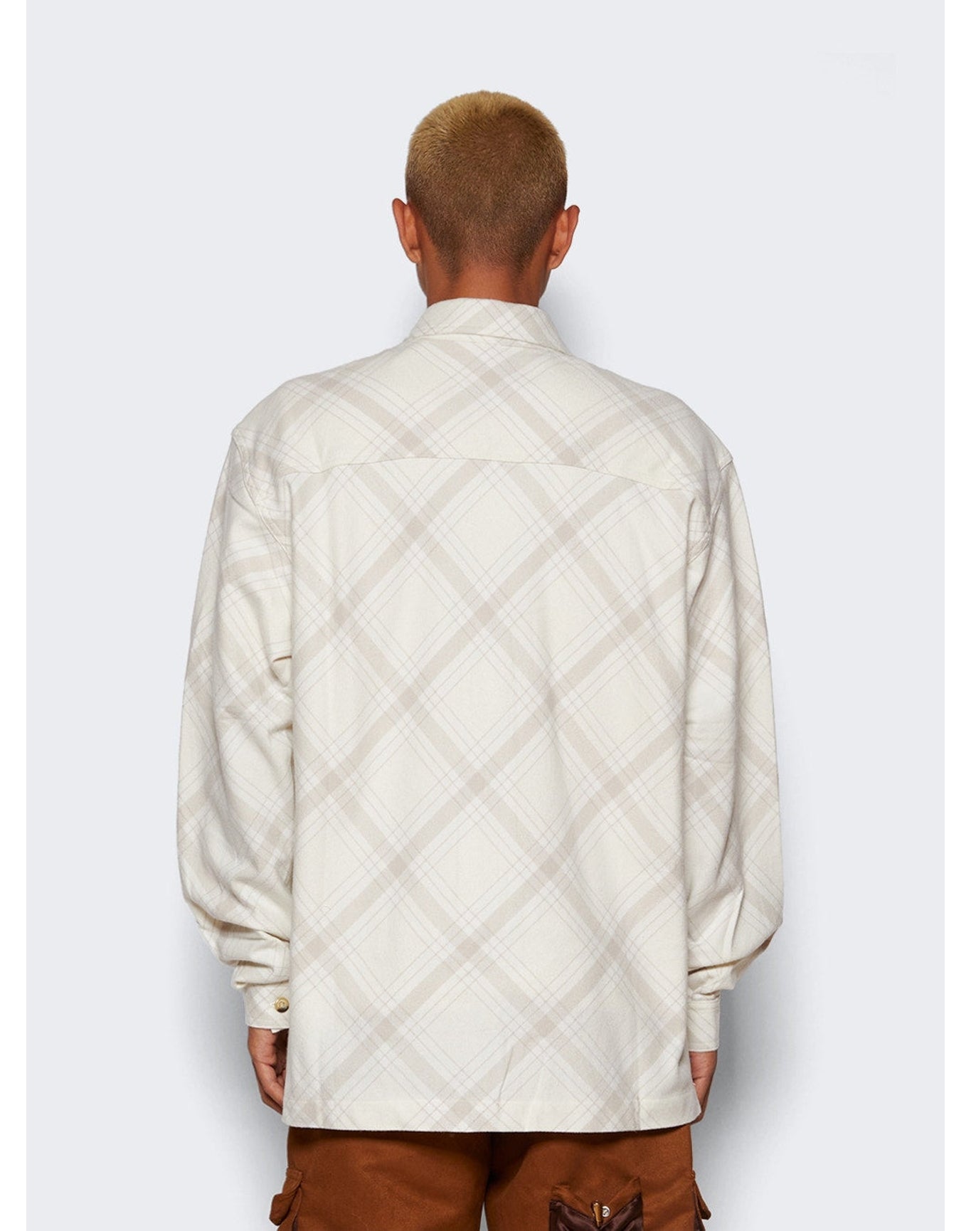 Saintwoods | Men | Unlined Flanel Shirt | Bone