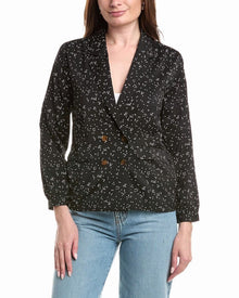 Saltwater Luxe | Womens | Printed Blazer | Black