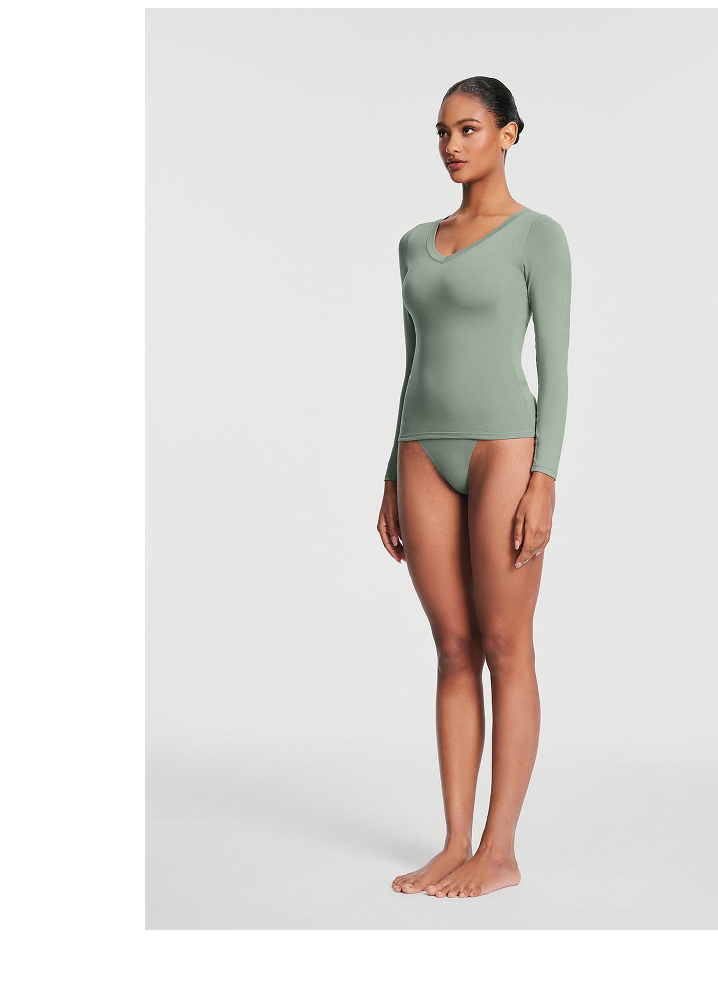 Seamless Cheeky Panty | Sage Green