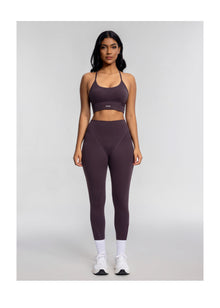 Seamless Crossback Bra | Midnight Plum