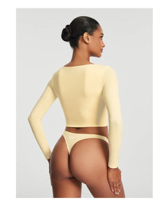 Seamless Thong Panty | Lemon Meringue