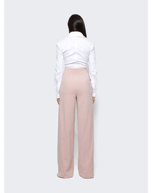Sergio Hudson | Women | Mixed Media Tie Top Jumpsuit Blush | Blush