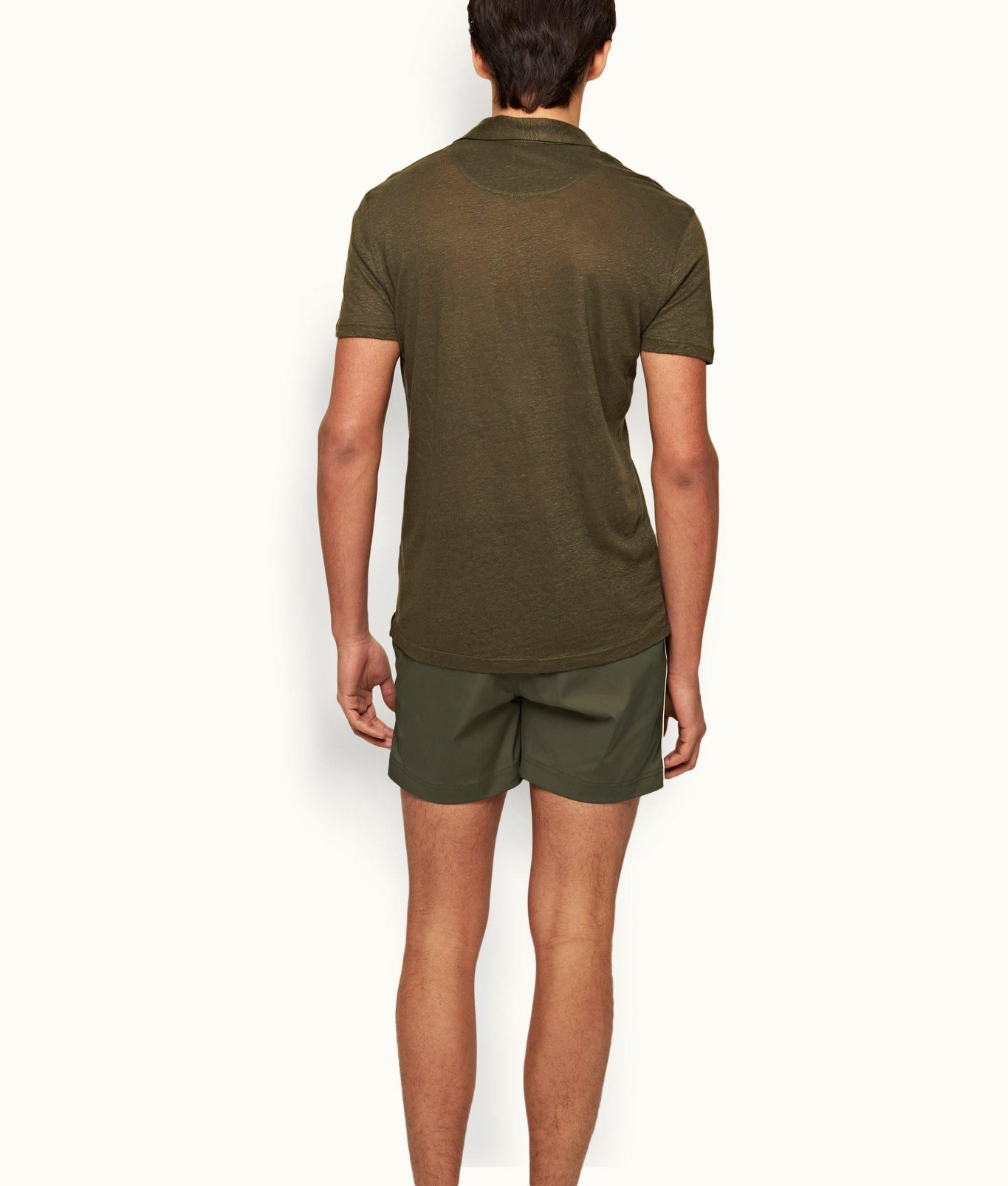 Setter Stretch Shorter-Length Stretch Swim Shorts | Palm