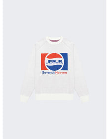 Seventh Heaven | Men | Jesus Knit Sweater | White