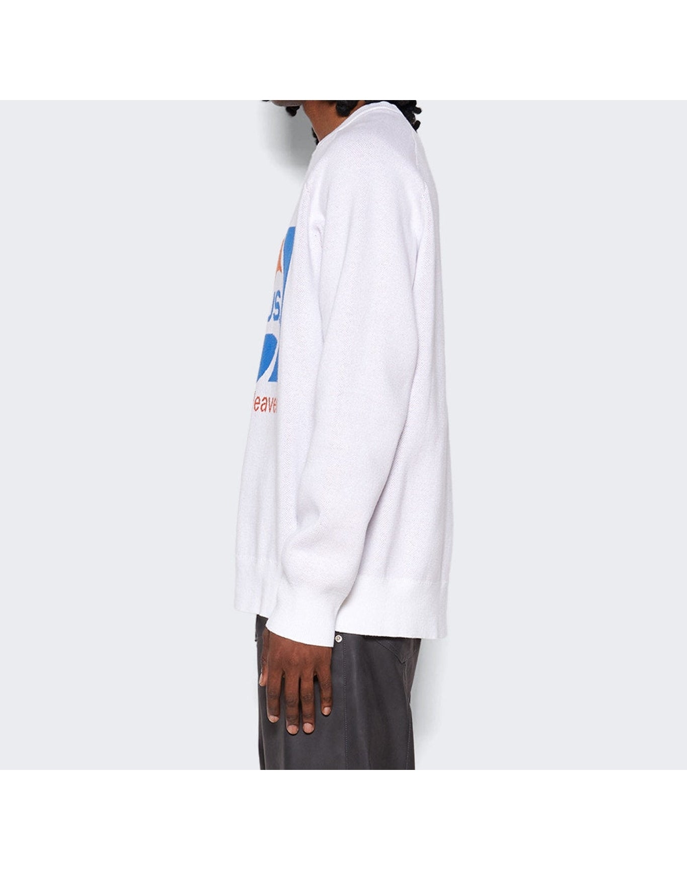Seventh Heaven | Men | Jesus Knit Sweater | White
