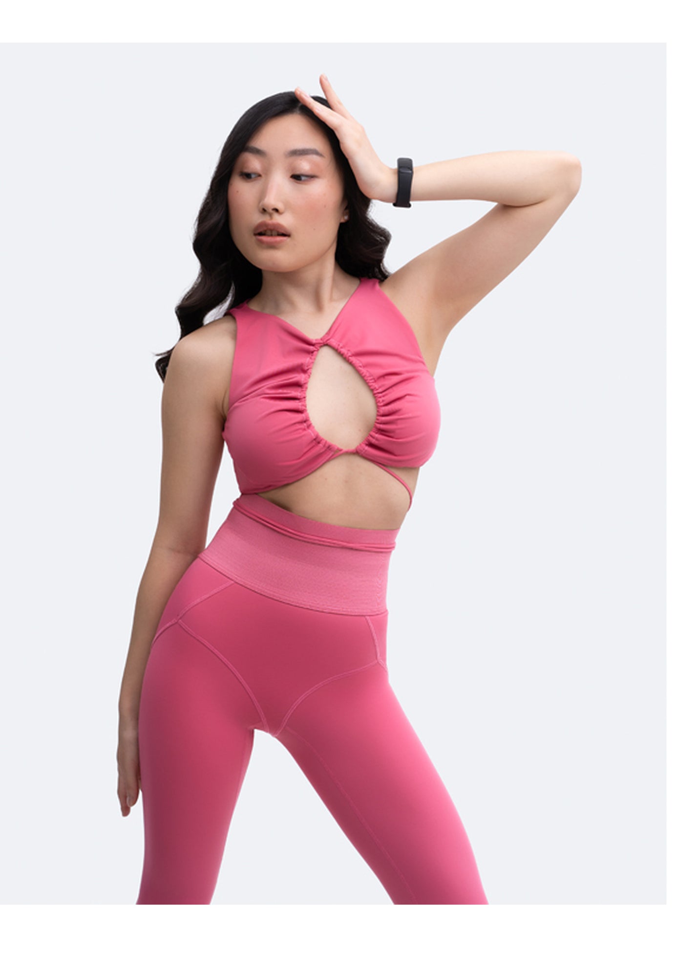 Sexy Front-Tie Support Top | Pink