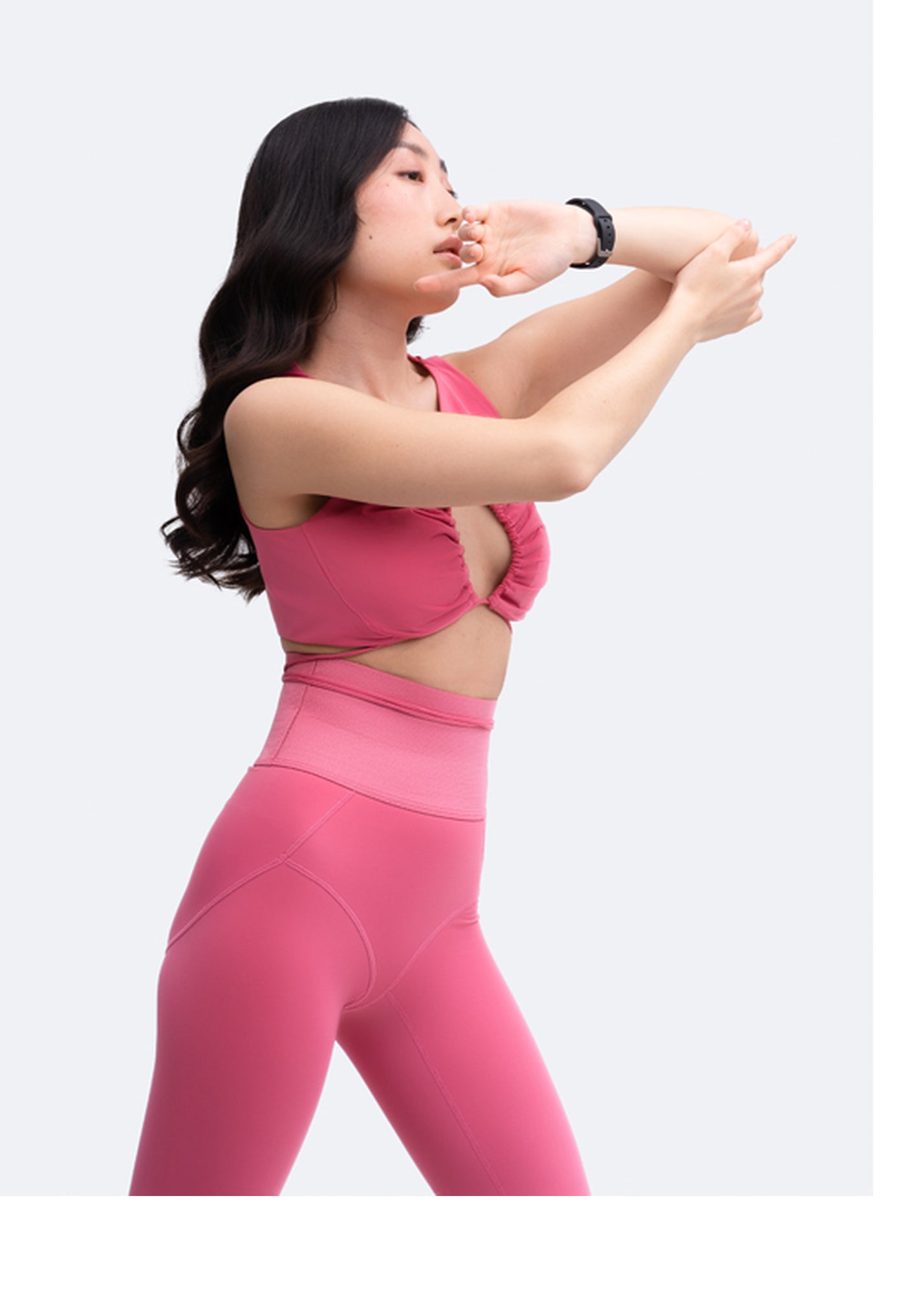 Sexy Front-Tie Support Top | Pink