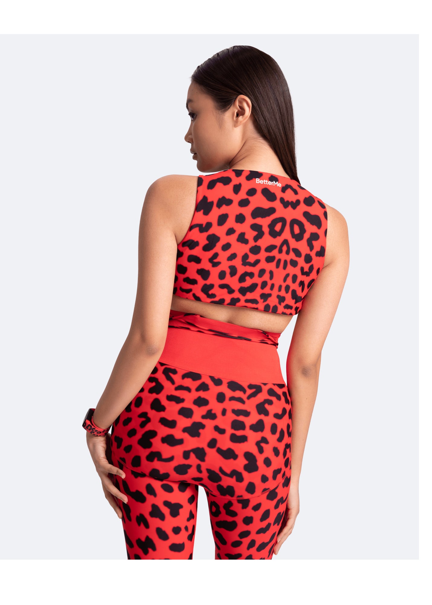 Sexy Front-Tie Support Top | Red Leo