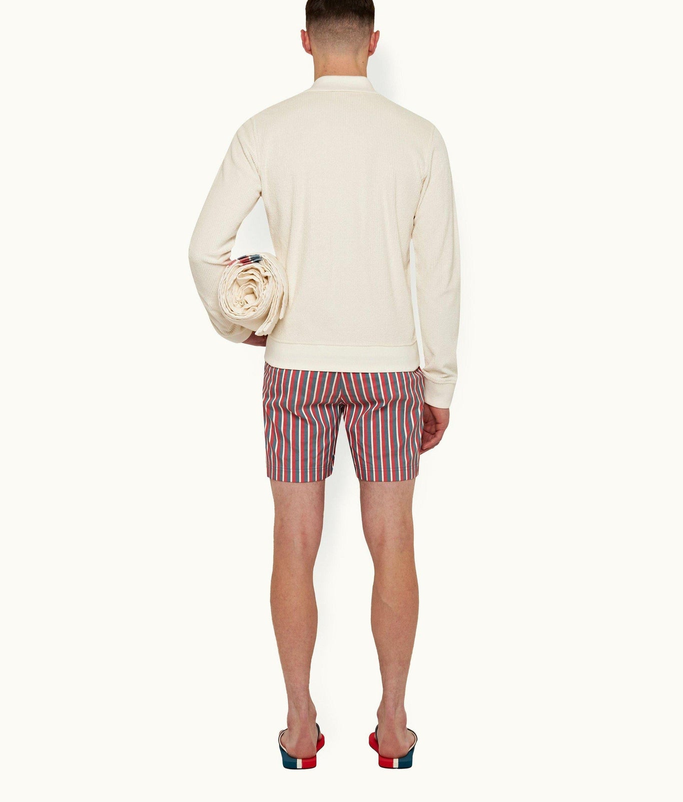 Seymour Gt Panel Jacquard Towel | Cloud