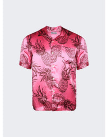 Shangri La | Men | Pineapple Print Hawaiian Shirt | Pink