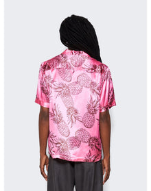 Shangri La | Men | Pineapple Print Hawaiian Shirt | Pink