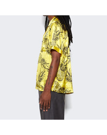 Shangri La | Men | Pineapple Print Hawaiian Shirt | Yellow