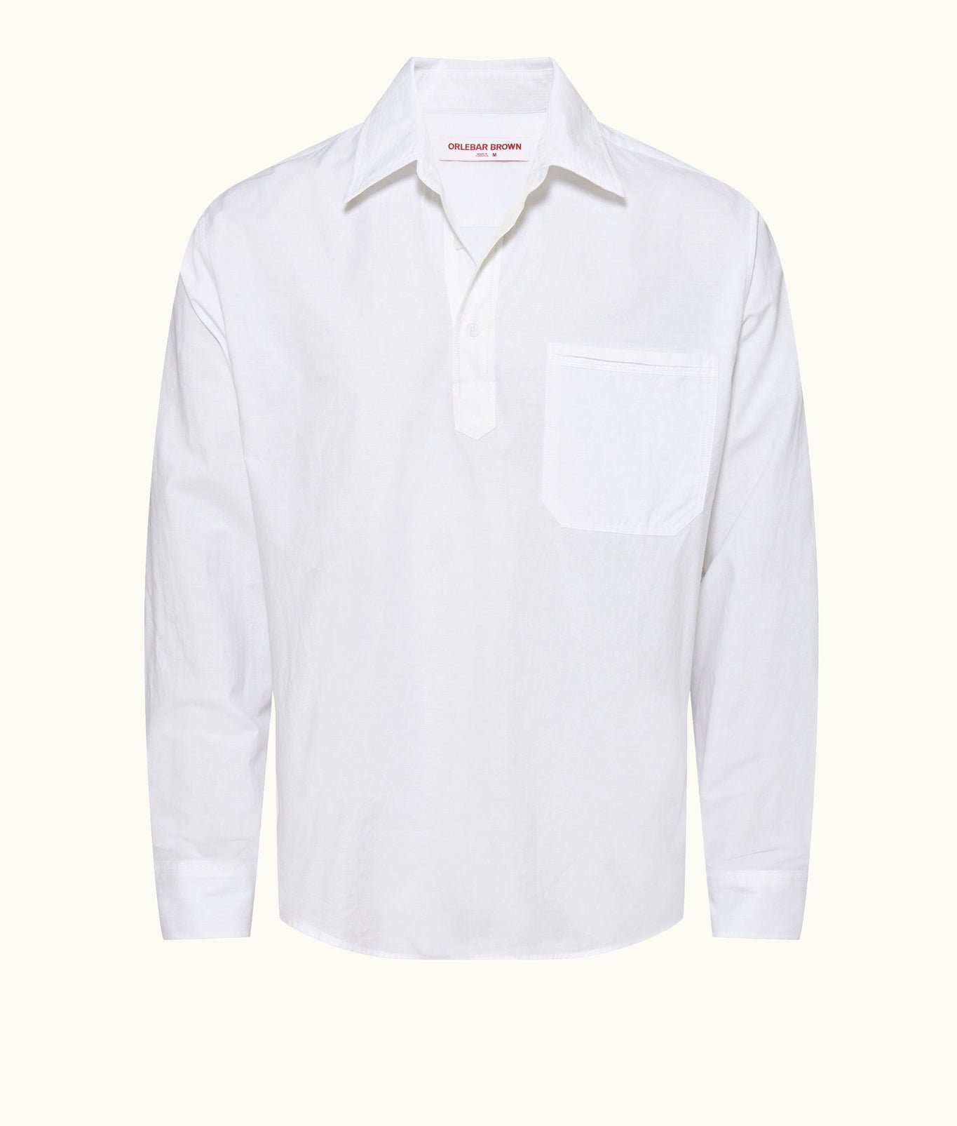 Shanklin Relaxed Fit Overhead Refined Cotton Shirt | White