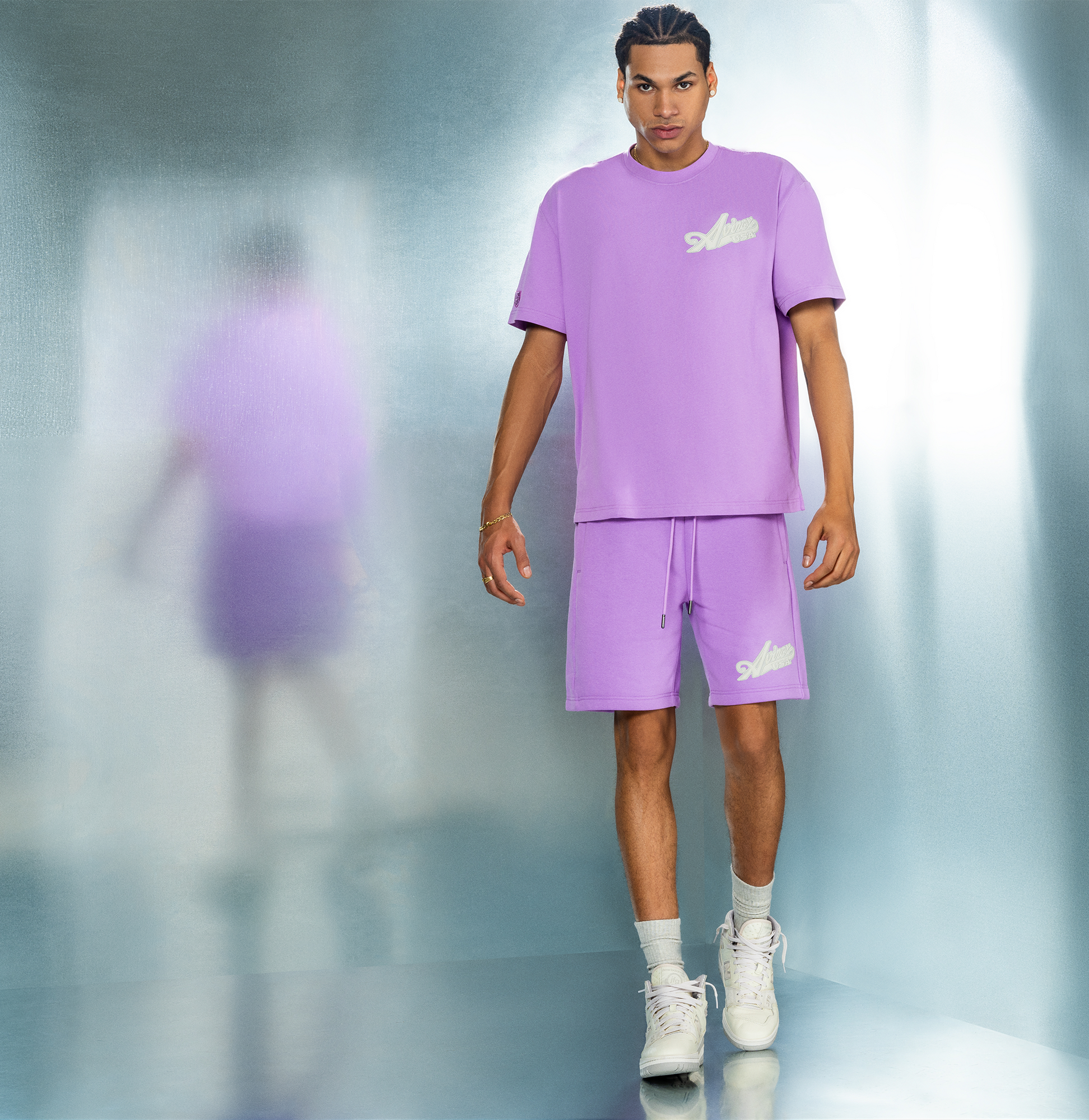 Script Tee | Violet