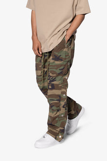 Snap Front Cargo Pants | Camo