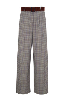 Soho Pants | Hannon Plaid Turtledove