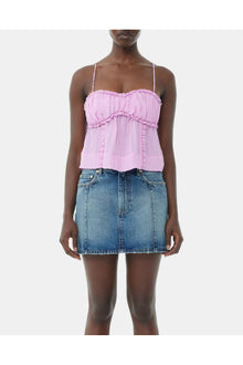 Sparkle Logo Denim Mini Skirt | Tint Wash